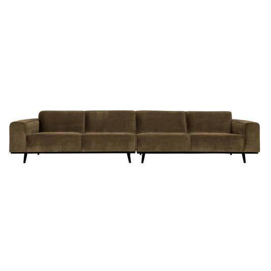 BEPUREHOME | Statement XL – 4-Personen-Sofa, 372 cm Flat Rib Rock