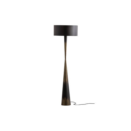 BEPUREHOME | Blackout Too - Stehlampe, Metall Schwarz/Messing