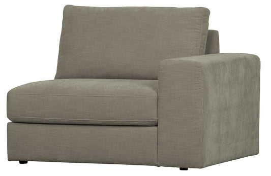 die vtwon | Family - Modulares Sofa, Armlehne rechts, Warm Grey