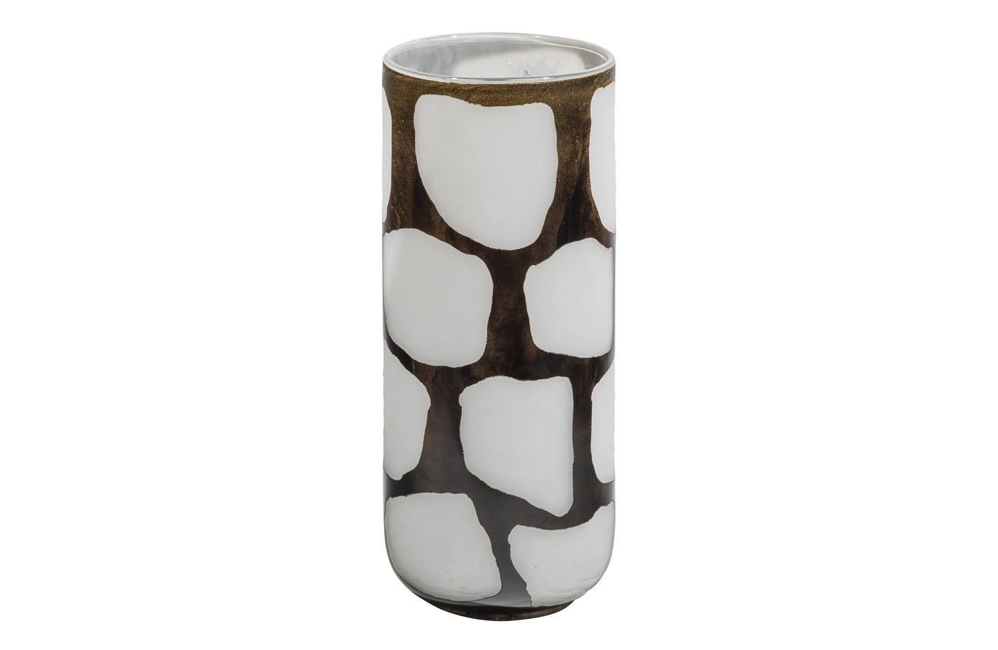 WOOOD Exklusiv | Blair Handmade - Vase, Glas Xl Schwarz/Weiß