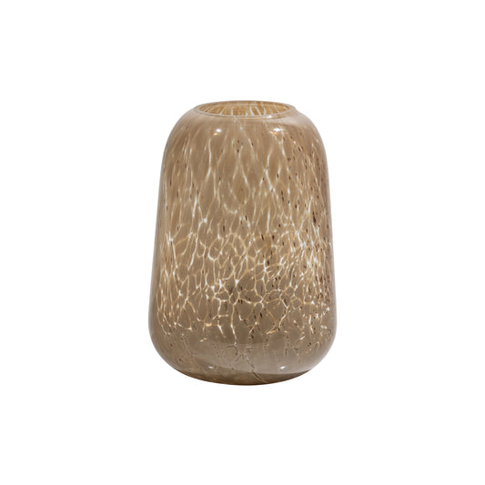 BEPUREHOME | Summer Handmade - Vase, 26cm Glas Beige