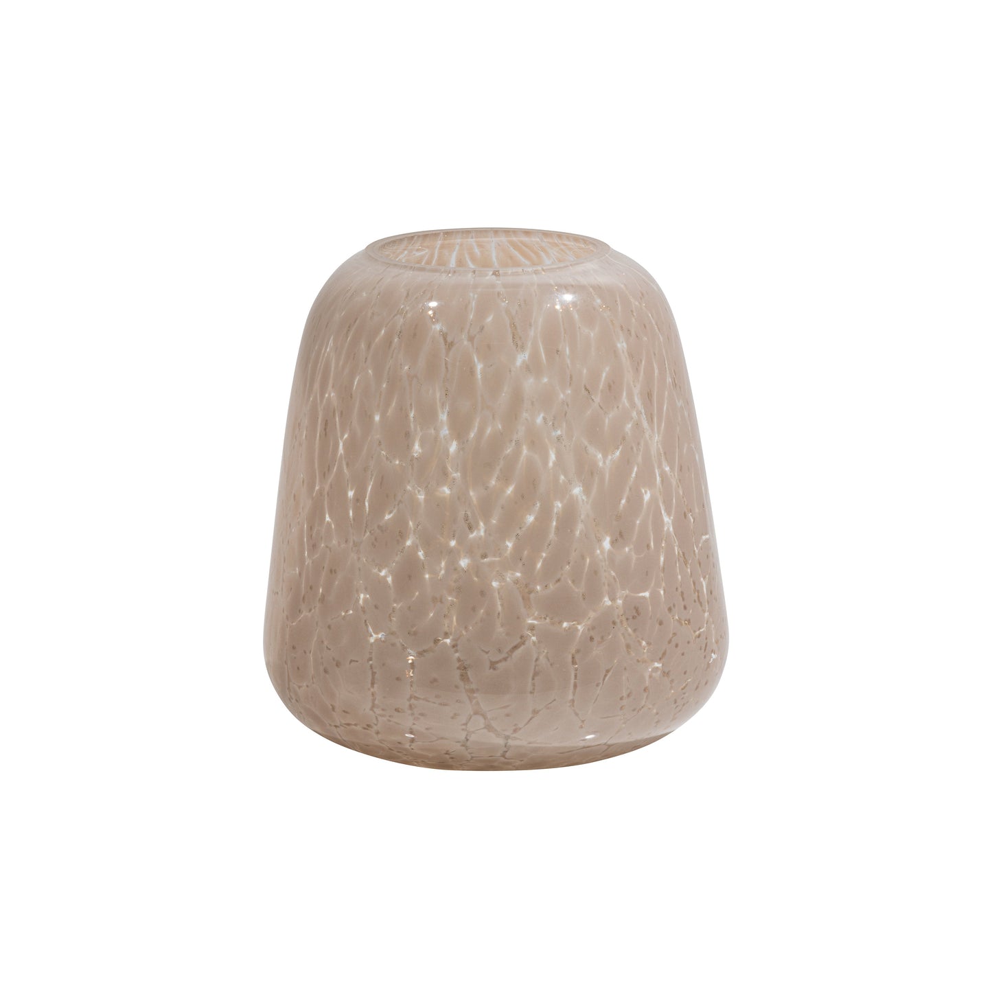 BEPUREHOME | Summer Handmade - Vase, 21cm Glas Beige