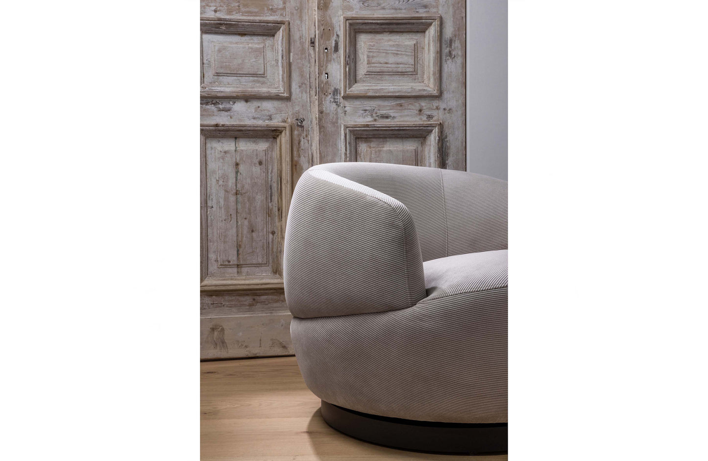 BEPUREHOME | Woolly Rotation - Sessel, Ribcord Natural