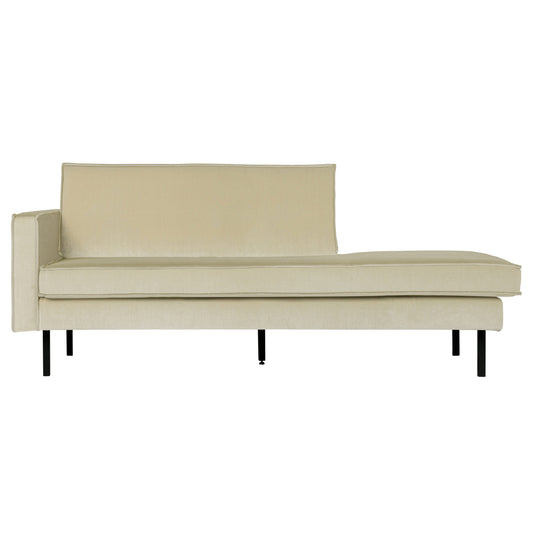 BEPUREHOME | Rodeo - Daybed, links, Velour Pistazie