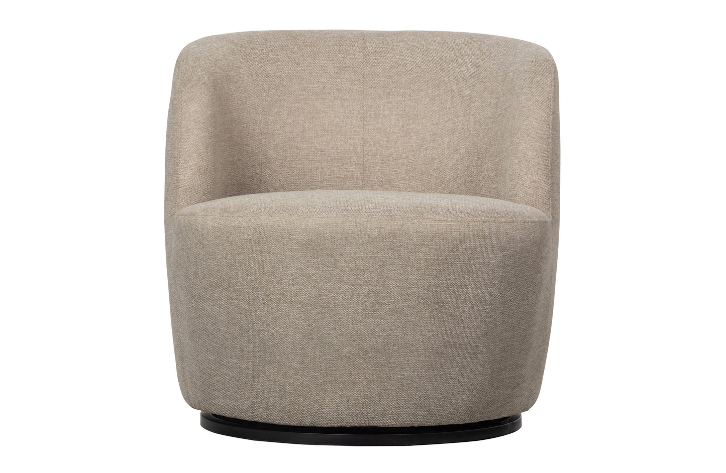 Serra Swivel Chair Woven Fabric Sand