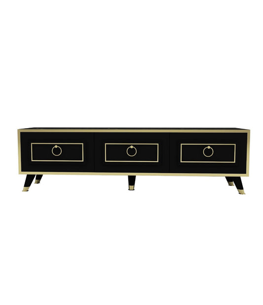 Sona 150Cm - Sort, Guld - TV Stand