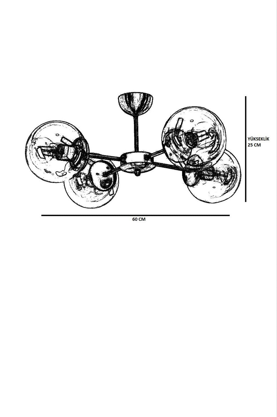 Venis 4 - Loftlampe