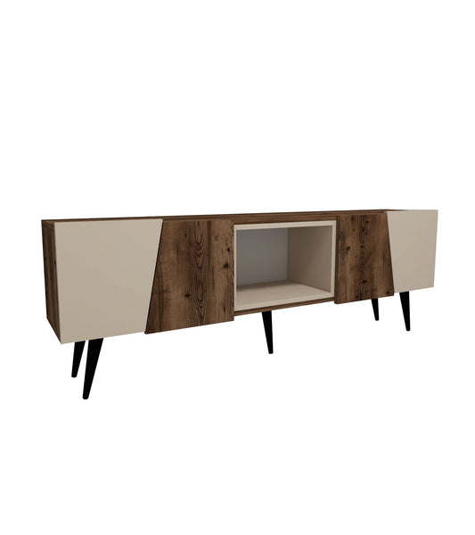 Aren - Beige, Lys Valnød - TV Stand