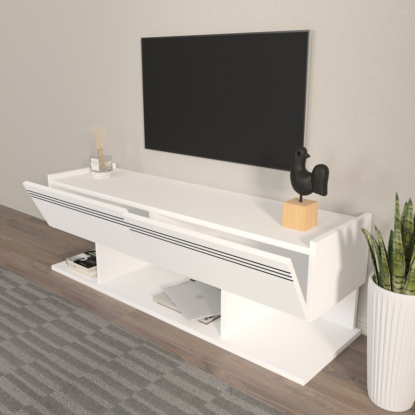 Kae - Hvid - TV bord