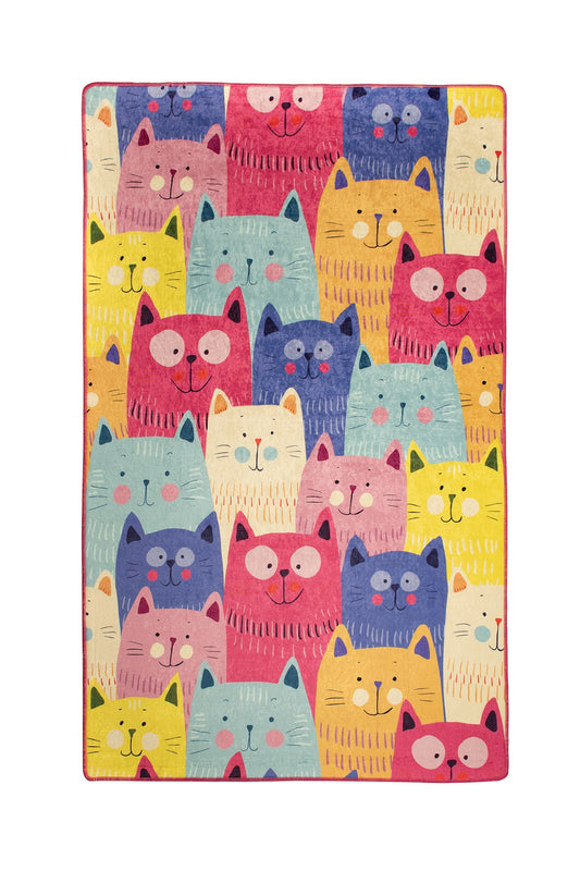 TAKK Cats - Colourful (100 x 160) - NordlyHome.dk