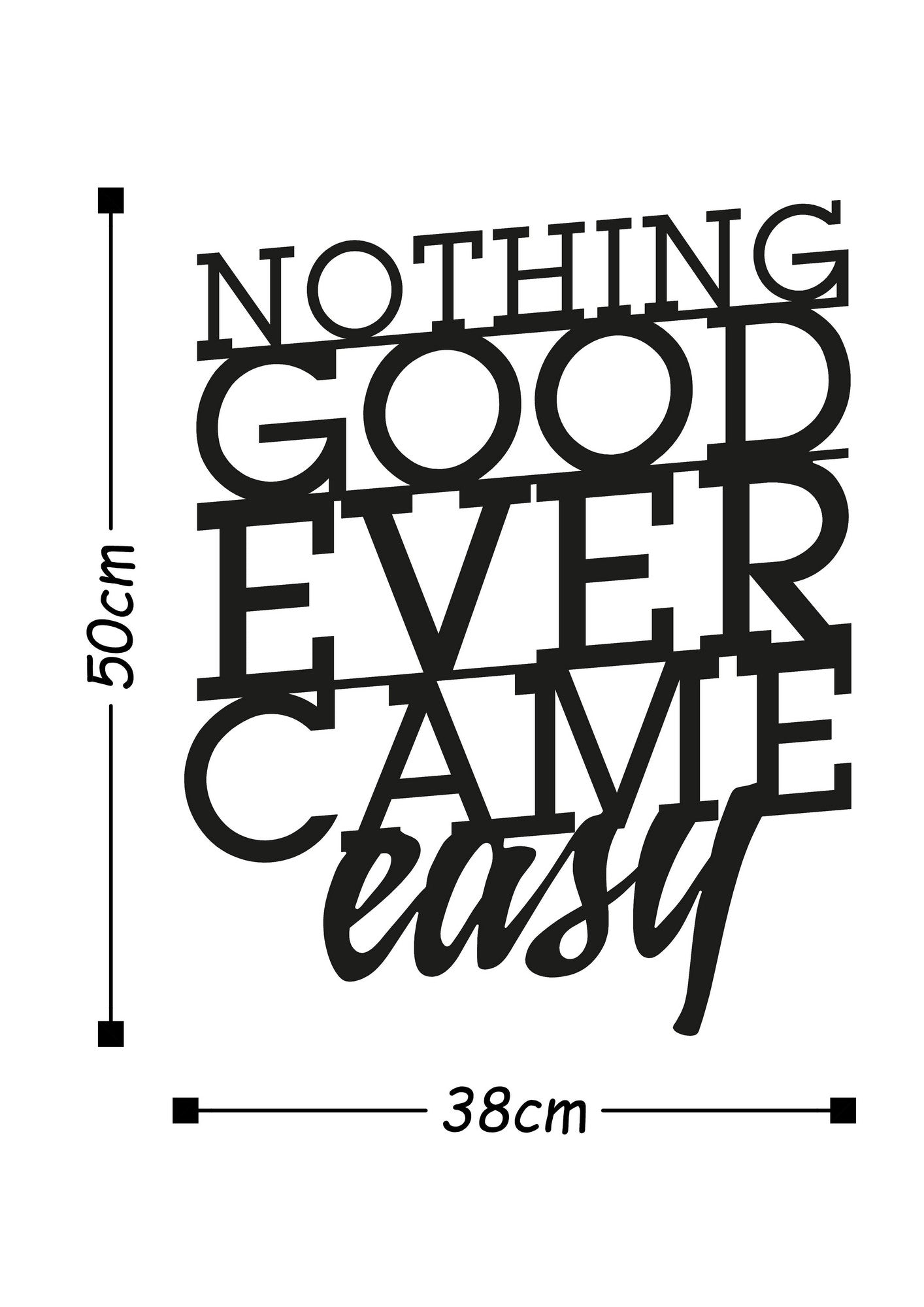 TAKK Nothing Good Ever Came Easy - NordlyHome.dk