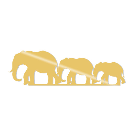 TAKK Elephants Metal Decor - Gold - NordlyHome.dk