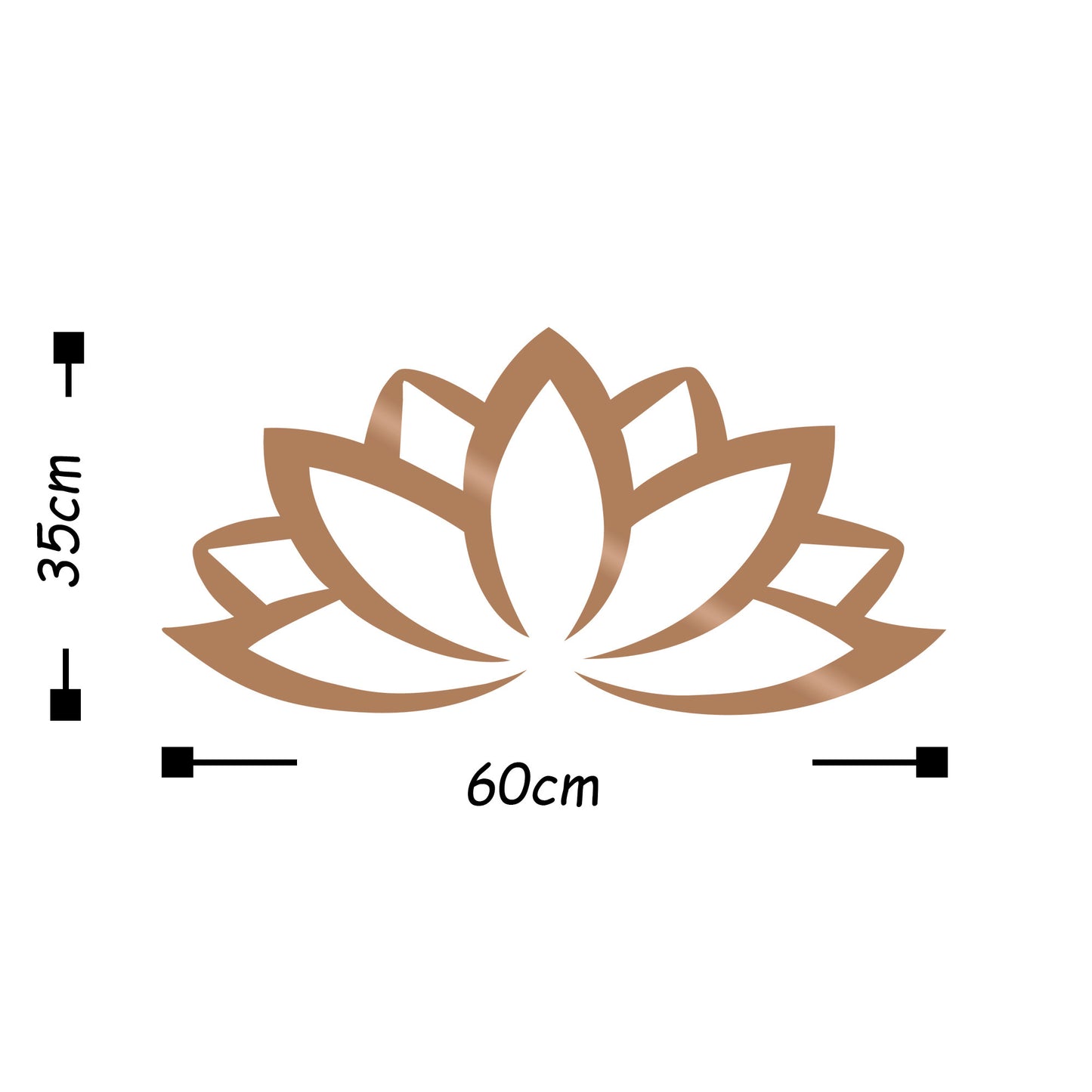TAKK Lotus Flower 2 - Copper - NordlyHome.dk
