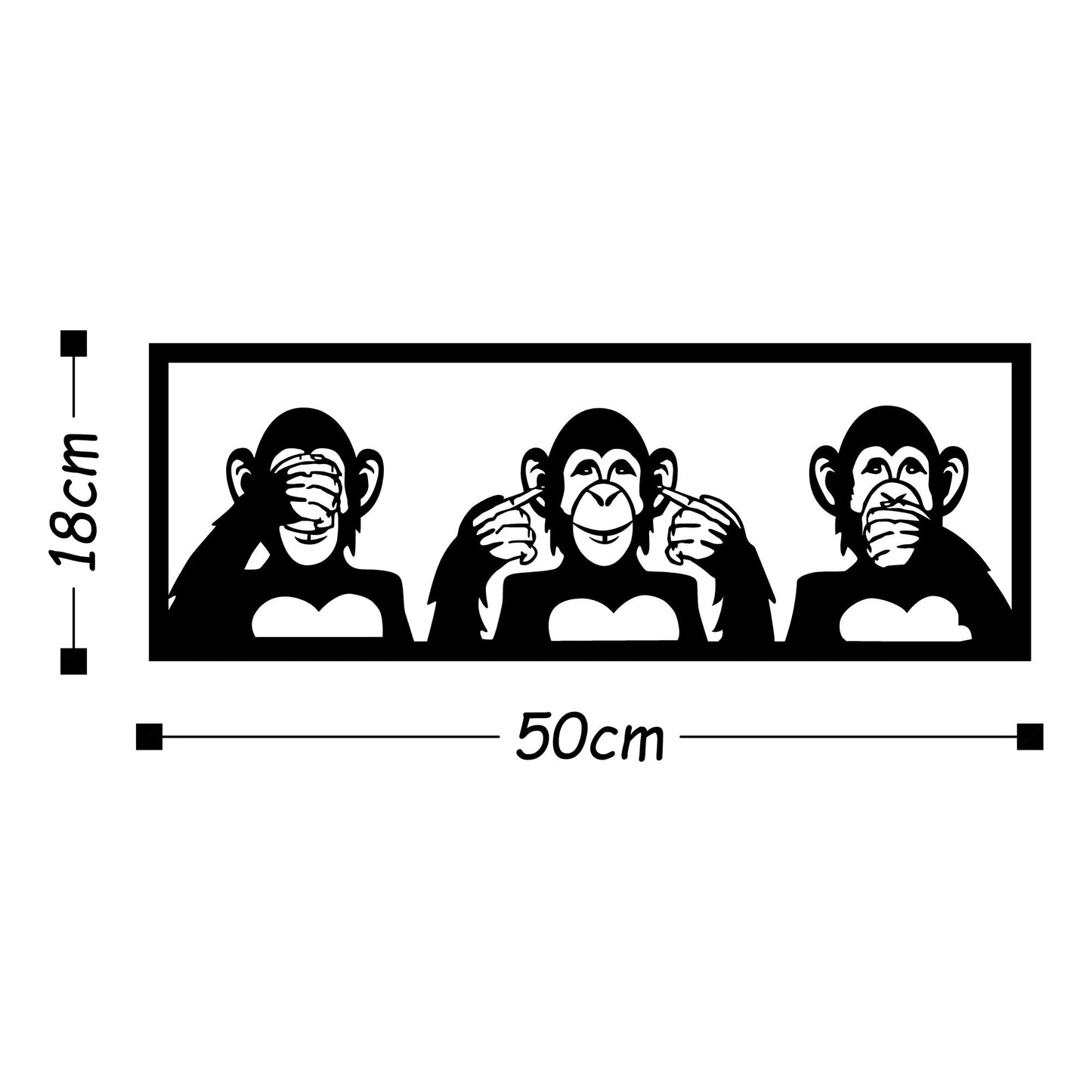 TAKK Three Monkeys - S - NordlyHome.dk