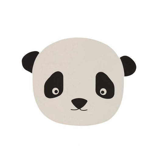 Tischset Panda - Weiß / Schwarz
