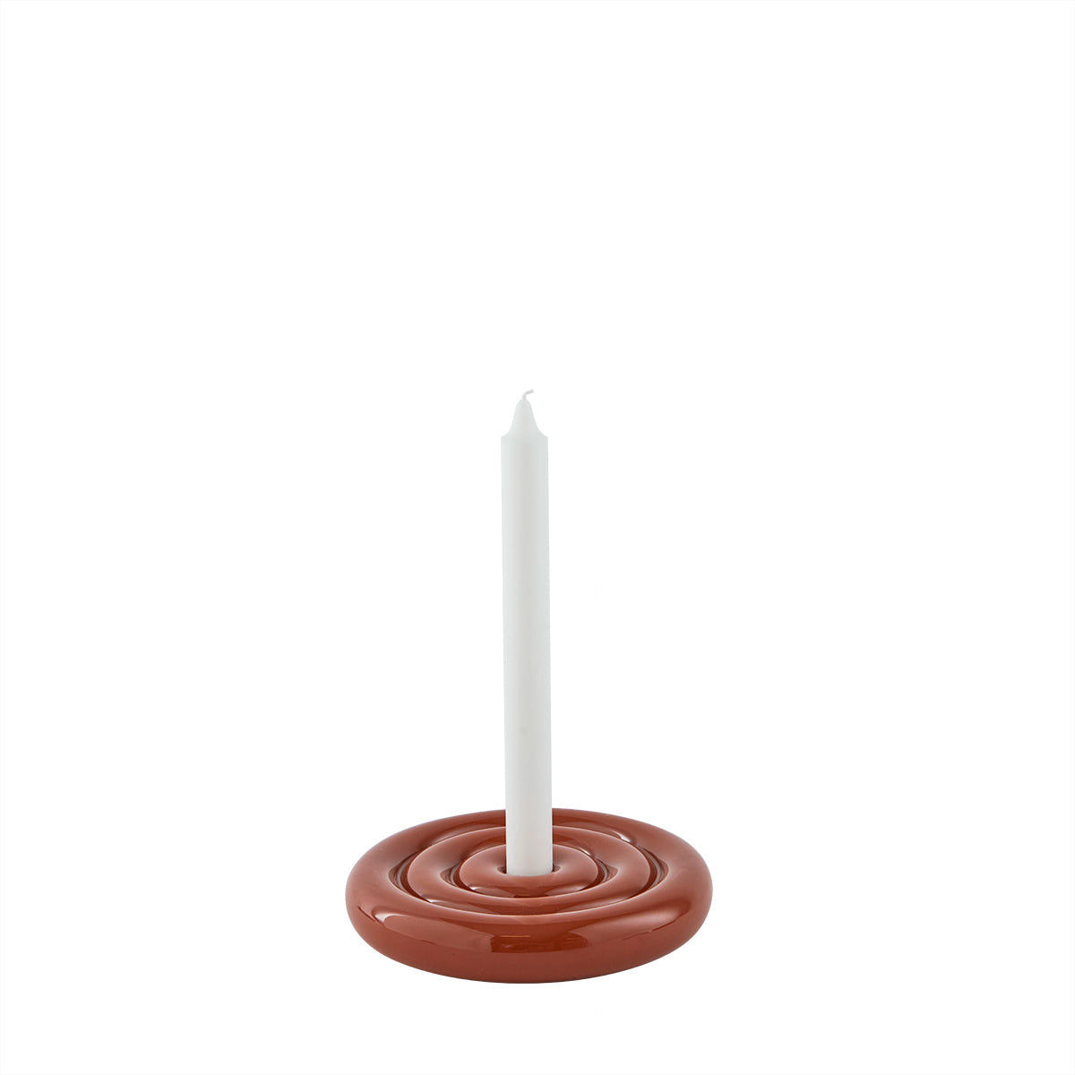 Savi Kerzenständer aus Keramik - Niedrig - Muskat