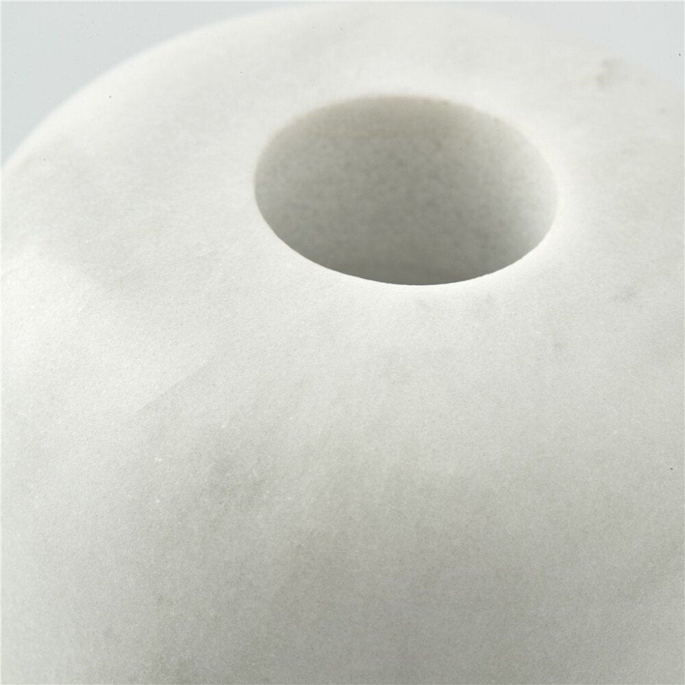 Marmilla Marmor lysestage H4 cm. hvid