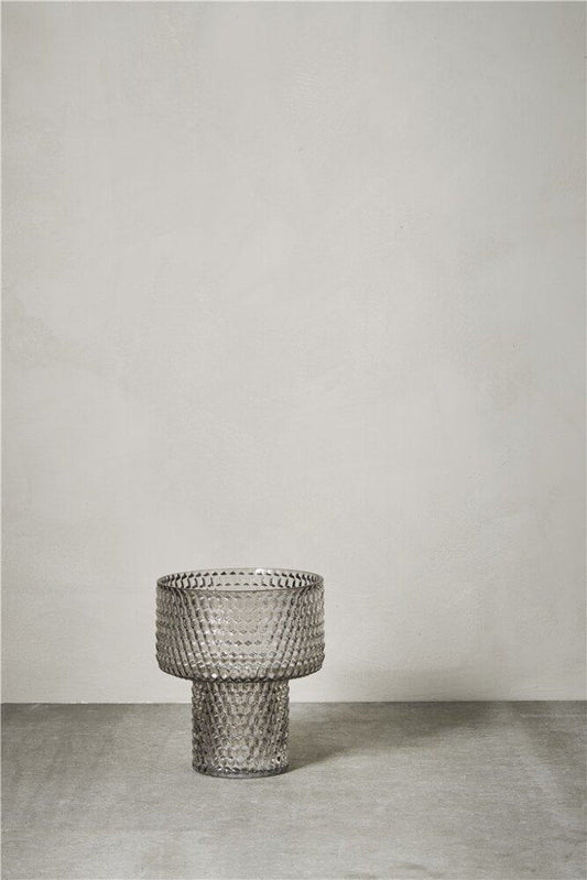 Silma vase H19 cm. mørkegrå