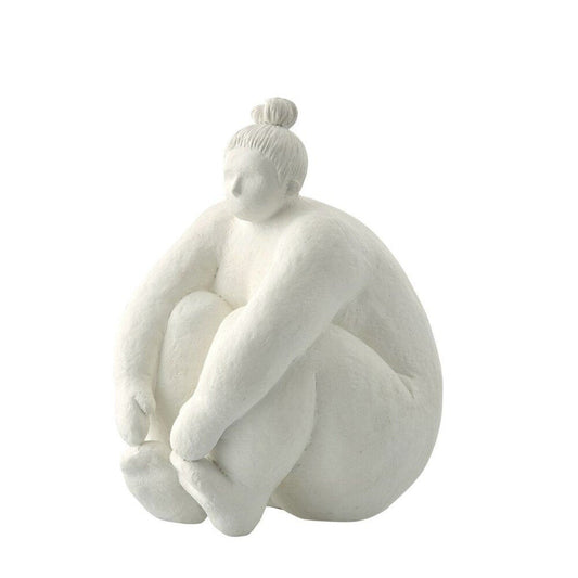 Serafina Kvinde figur H24 cm. hvid