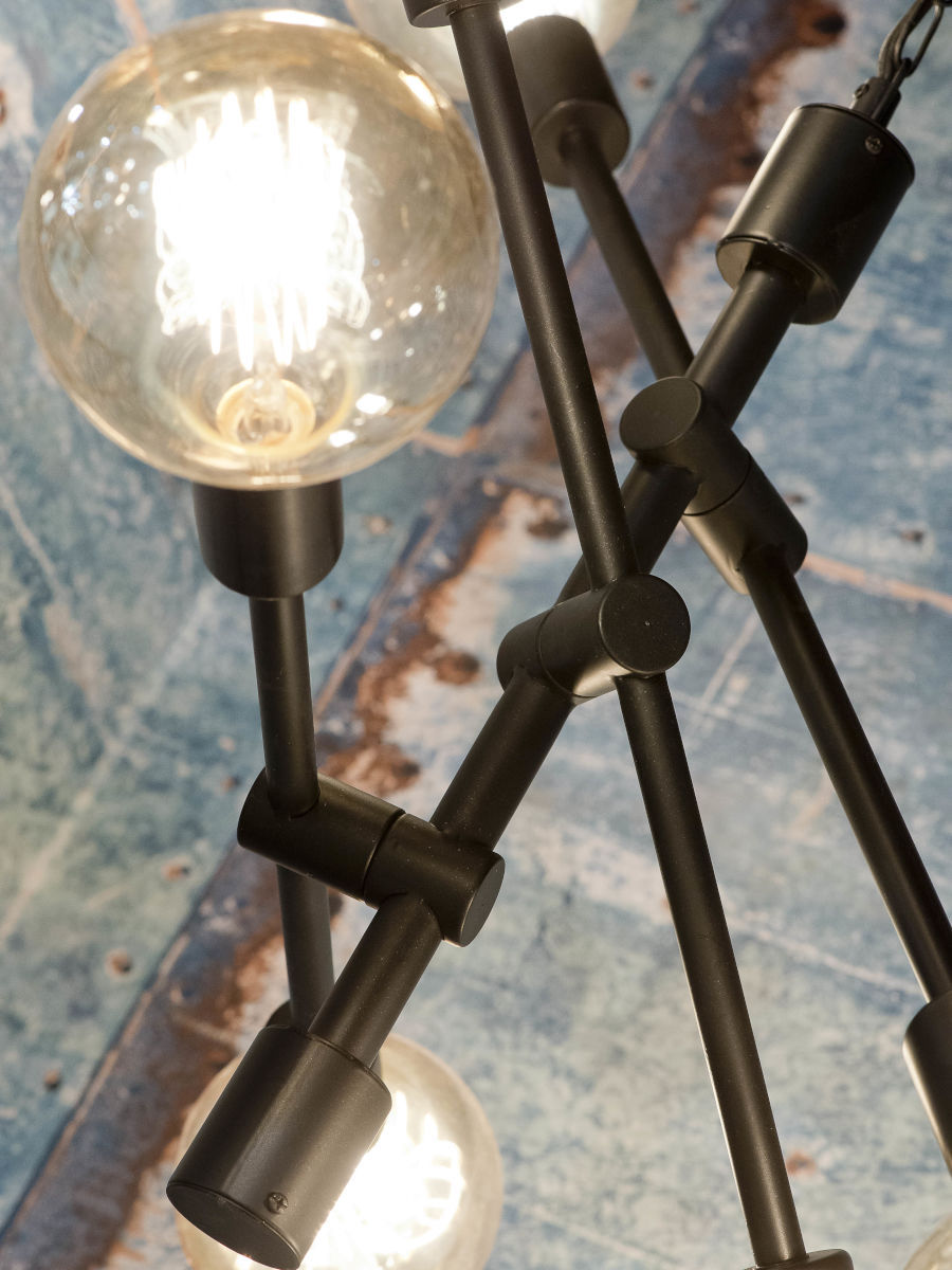 Hængelampejern Nashville 3-arm, sort