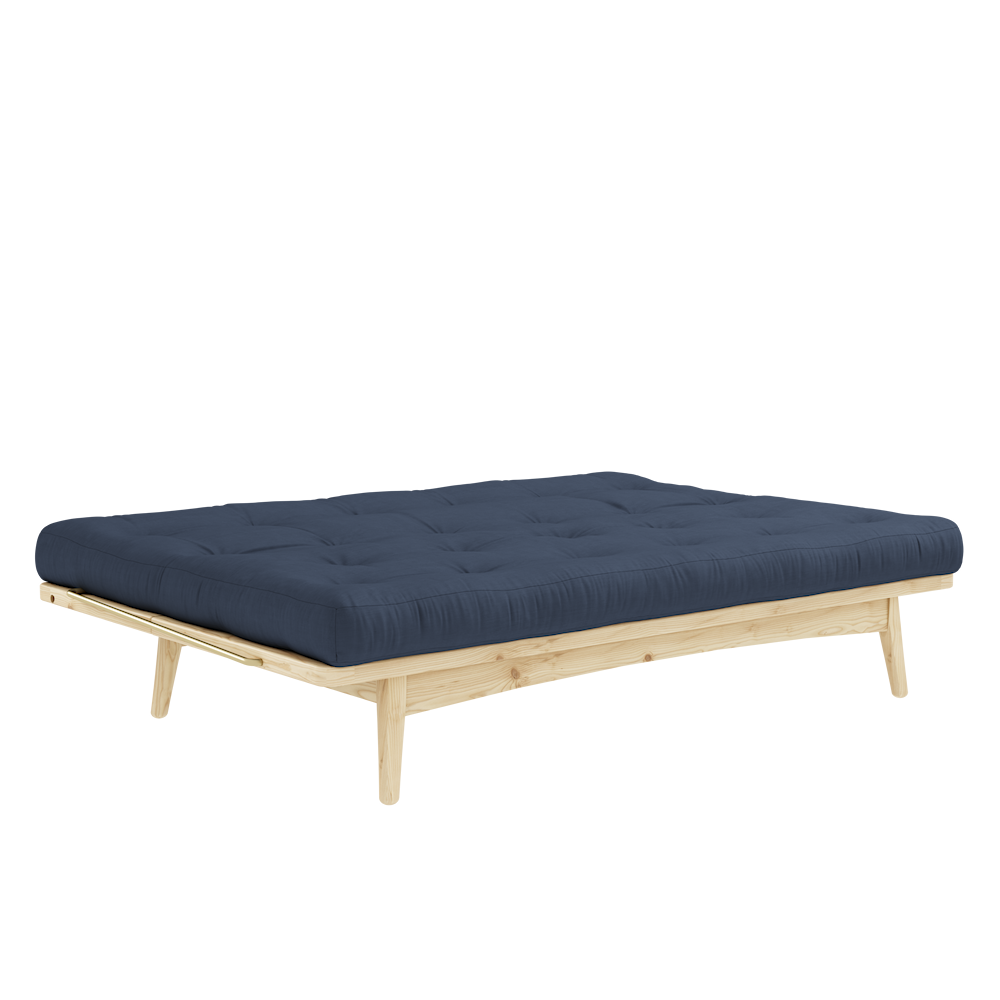 FOLK CLEAR LACQUERED W. 5-LAYER MIXED MATTRESS NAVY-1