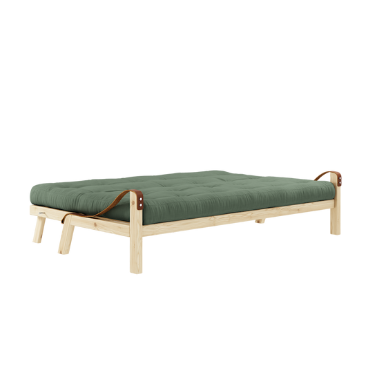 POETRY CLEAR LACQUERED W. 5-LAYER MIXED MATTRESS OLIVE GREEN-1