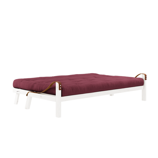 POETRY WHITE LACQUERED W. 5-LAYER MIXED MATTRESS BORDEAUX-1