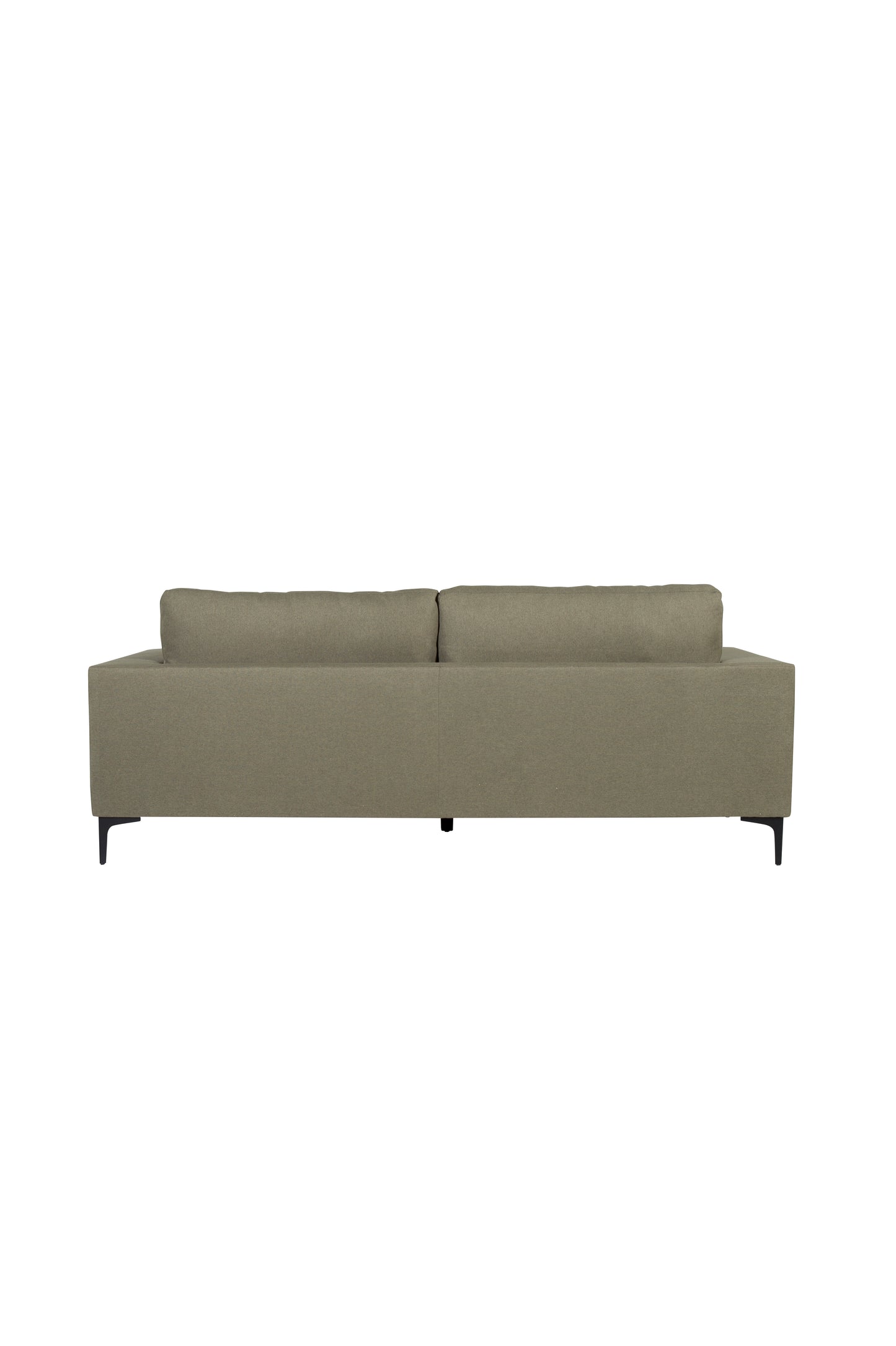 Venture-Design | Bolero Sofa - 3-Sitzer - Staubgrüner Stoff - Schwarze Beine