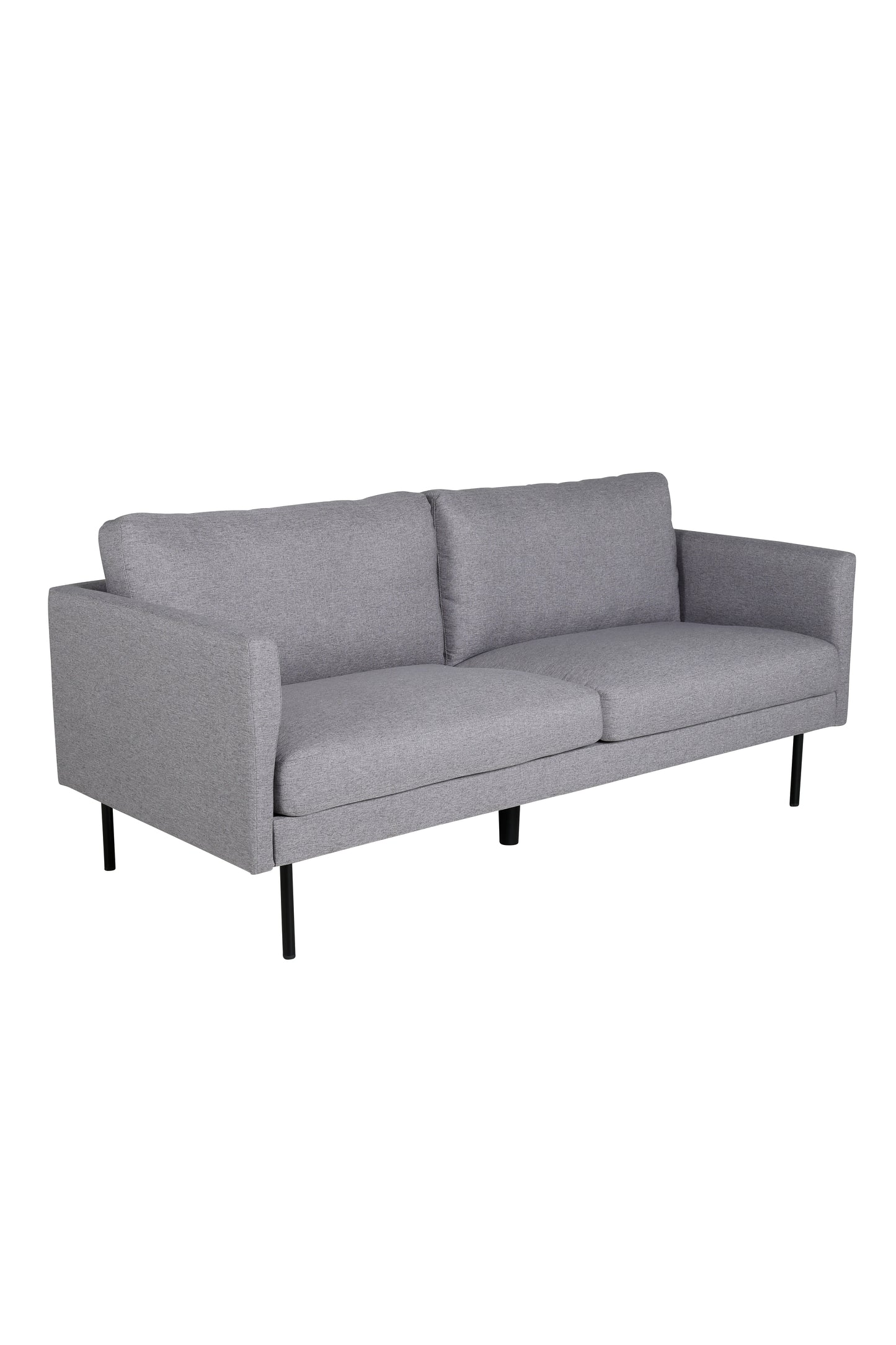 Venture-Design | Zoom 2-Personen-Sofa - Schwarz / Stahlgrauer Stoff
