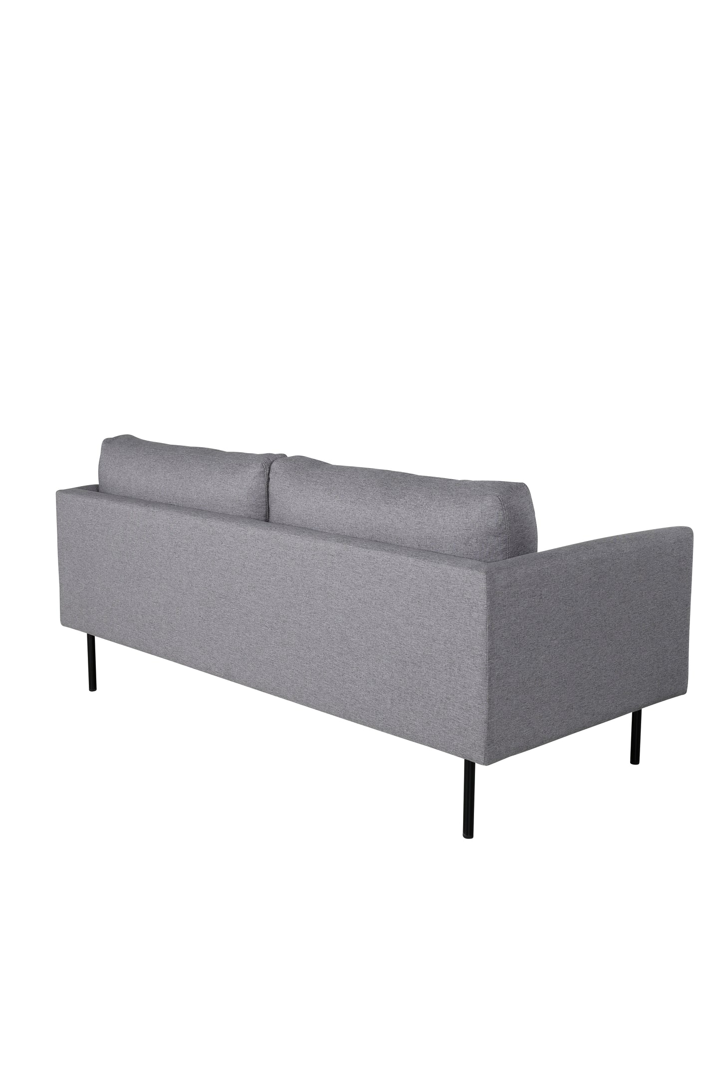 Venture-Design | Zoom 2-Personen-Sofa - Schwarz / Stahlgrauer Stoff