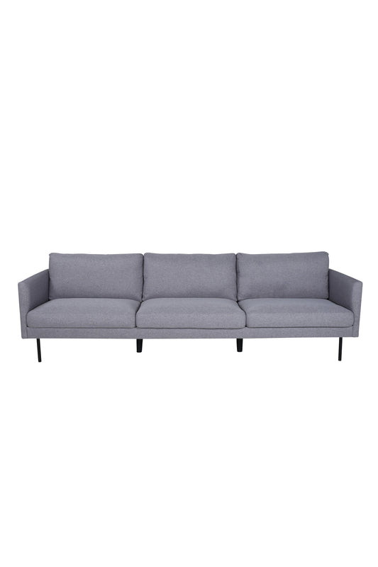 Venture-Design | Zoom 3-Sitzer-Sofa - Stoff in Schwarz / Stahlgrau