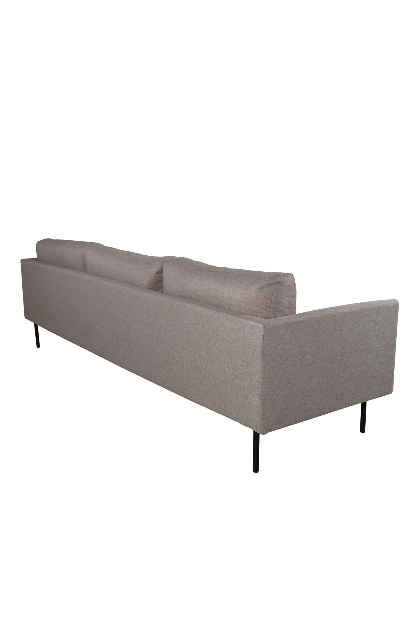 Venture-Design | Zoom 3-Sitzer-Sofa - Schwarz / Brauner Stoff