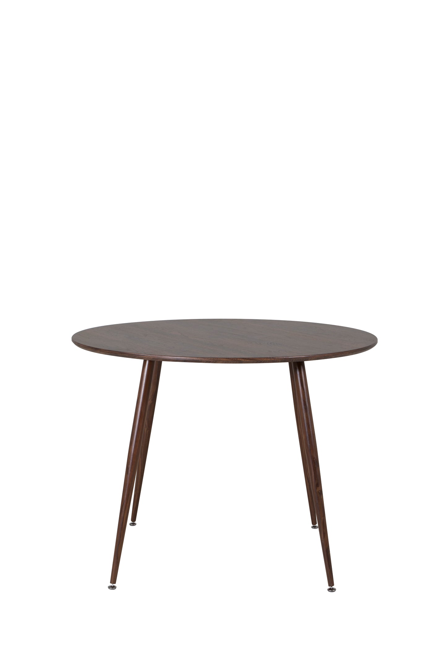 Venture-Design | Plaza - Runder Tisch 100 cm - Walnussplatte - Walnussbeine