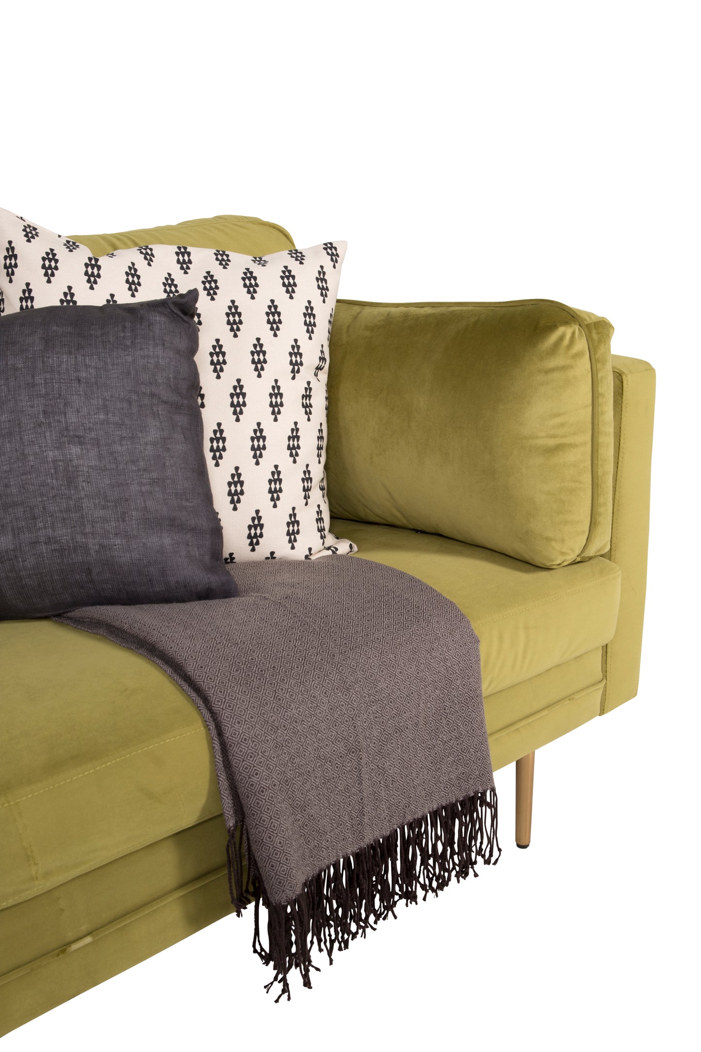 Venture-Design | Boom - 3-Personen-Sofa Velours - Frühlingsgrün