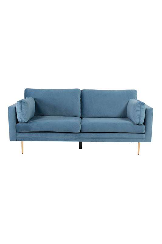 Venture-Design | Boom - 3-Personen-Sofa Velours - Blau