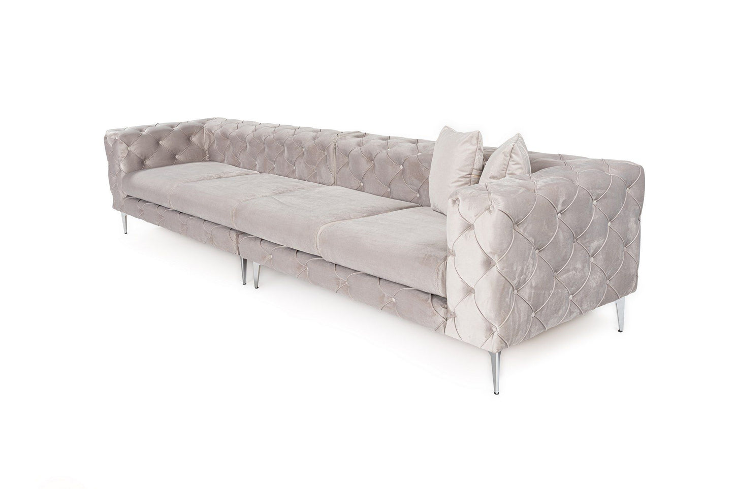 Como - Lysegrå - 4-sæders sofa