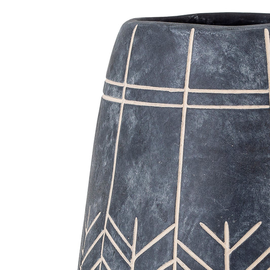 Bloomingville | Mahi Dekorative Vase, Schwarz, Keramik