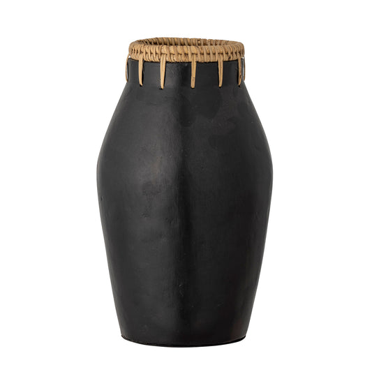 Bloomingville | Dixon Dekorative Vase, Schwarz, Terrakotta