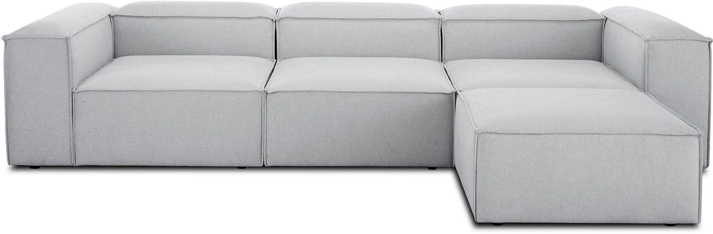 Frida 4 - Light Grey - Corner Sofa