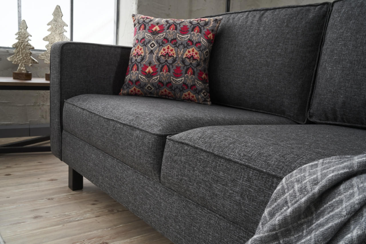 Kale Linen - antracit - 2-sæders sofa