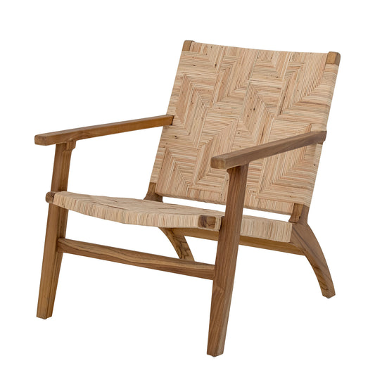 Kreative Sammlung | Mills Lounge Chair, Braun, Rattan