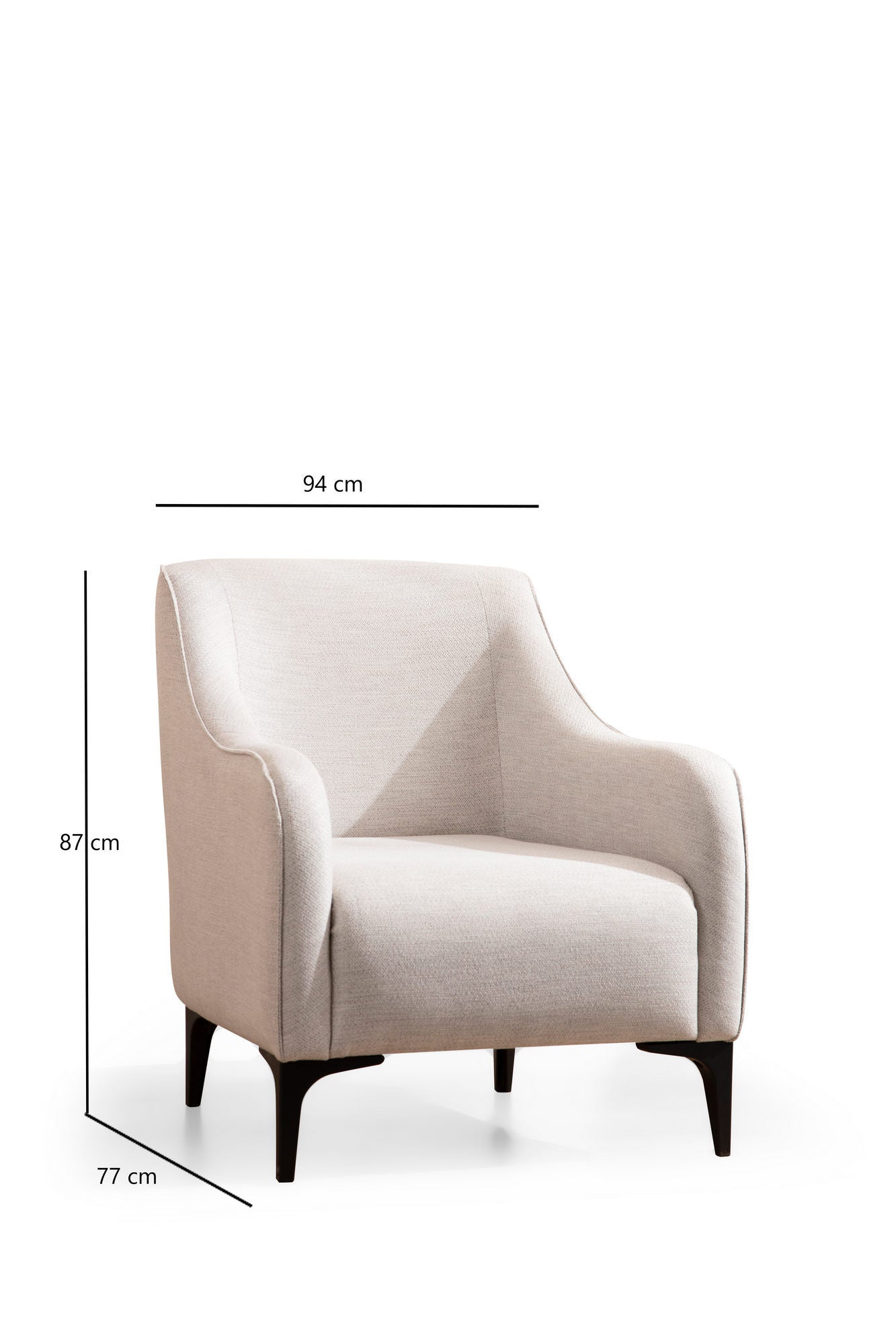 Belissimo - Off Hvid - Wing Chair