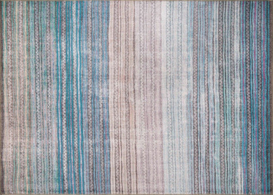 Funk Chenille - Blue AL 120 - Hall-tæppe (75 x 150)