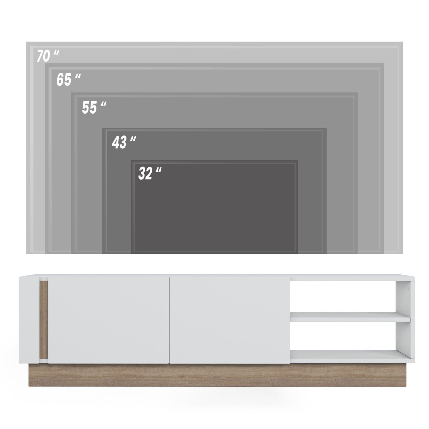 Camillo - Hvid - TV stativ