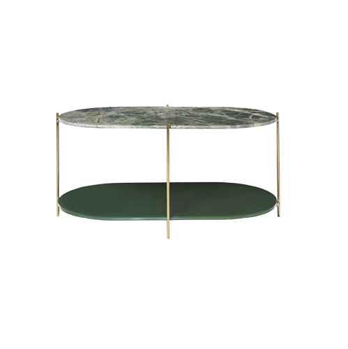 Siff Oval Marmor-Tisch-grün