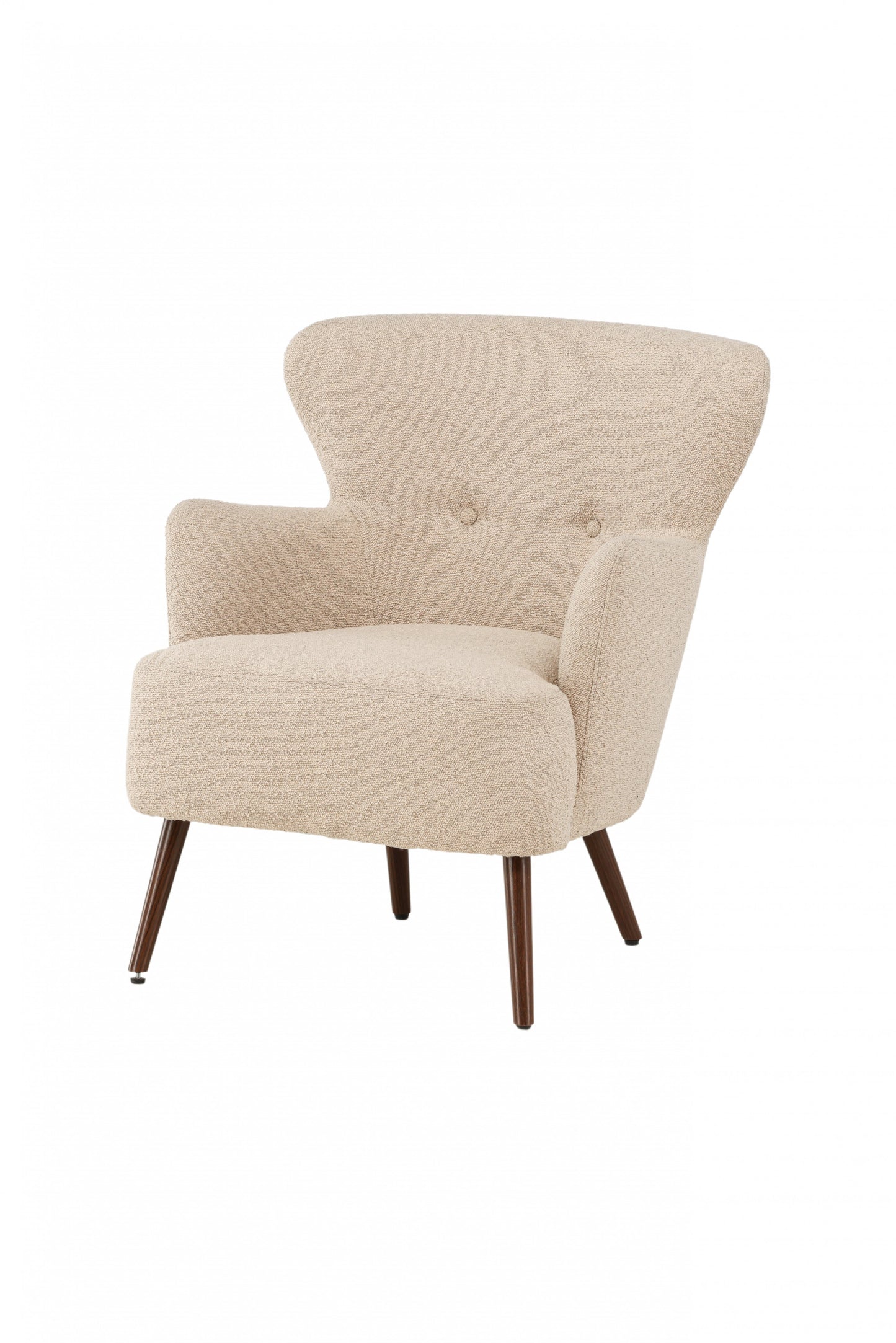 Venture-Design | Lincoln Lounge Chair - Nussbaum / Boucle Boucle