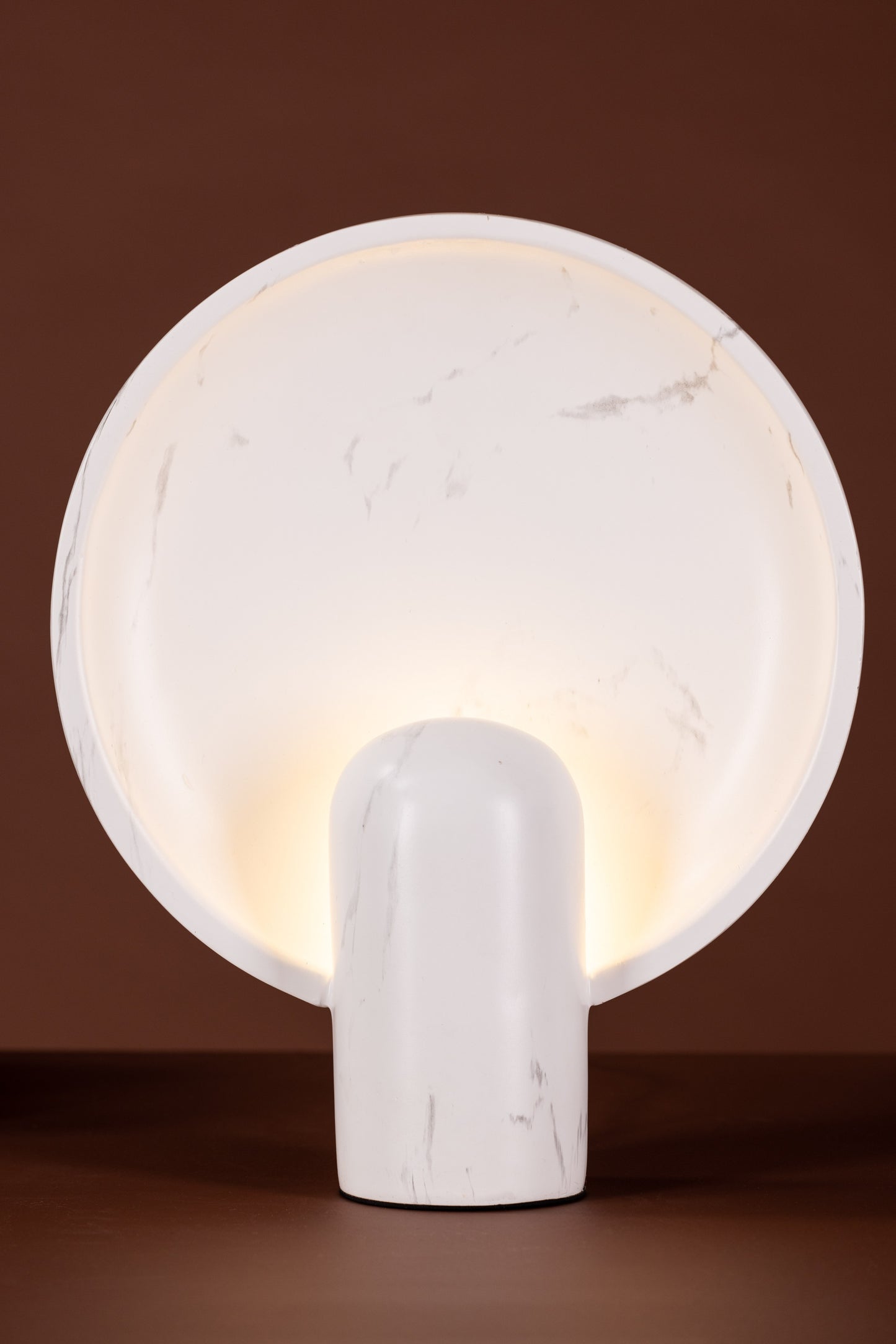 Angers - Bordlampe, Lys grå / Lysegrå marble