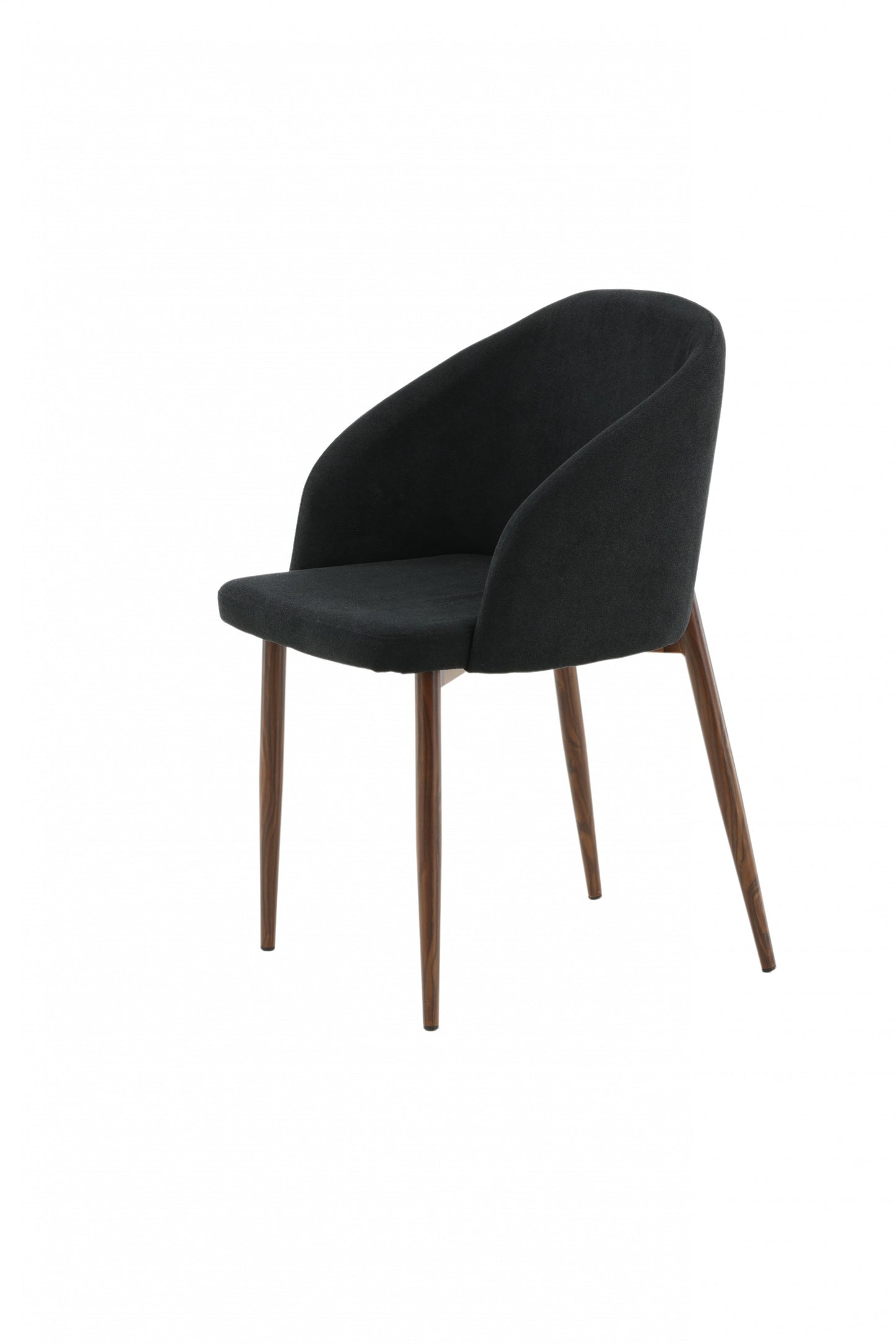 Venture-Design | Arch Dining Chair – Nussbaumbeine – schwarzer Stoff