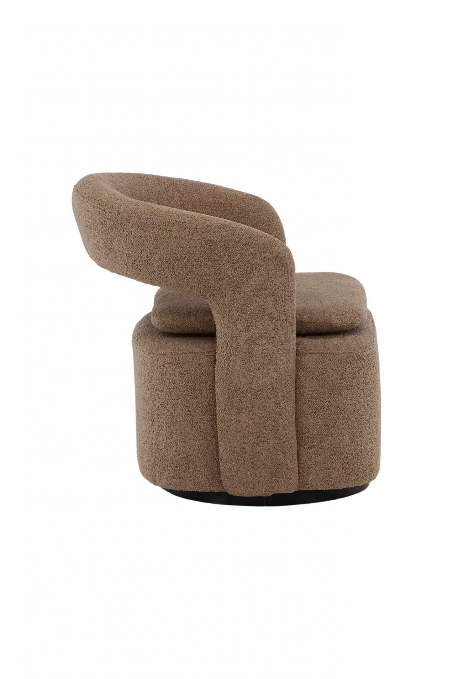 Venture-Design | Laurel Lounge Chair - Schwarz / Beige Boucle