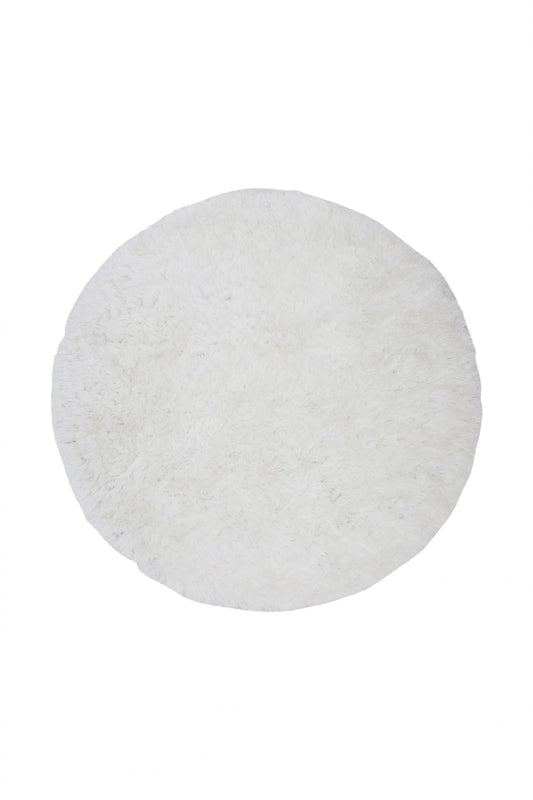 Venture-Design | Grace Round Polyester - Teppich - 200*200- Weiß